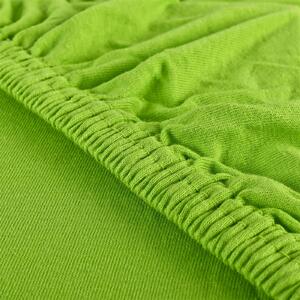 Plachta posteľná zelená jersey EMI: Detská plachta 80x160