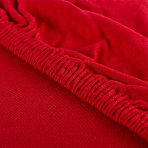 Plachta posteľná červená jersey EMI: Plachta 180x200
