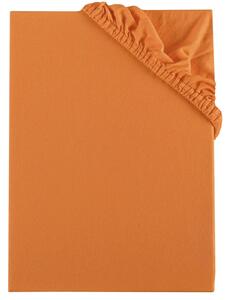 Plachta posteľná oranžová marhuľová jersey EMI: Detská plachta 70x140