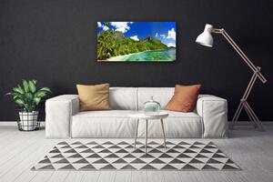 Obraz na plátne Pláž hory príroda 100x50 cm