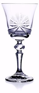 Bohemia Crystal Brúsené poháre Mašle na víno, aperitív, portské 130ml (set po 6 ks)