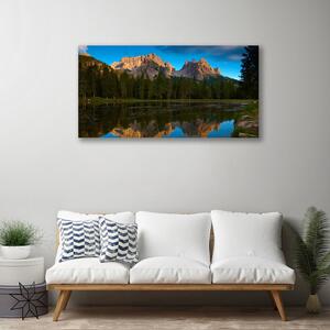 Obraz na plátne Les jazero príroda 100x50 cm