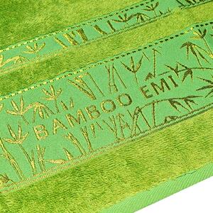 Osuška bambusová zelená 70 x 140 cm EMI