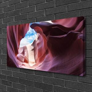 Obraz na plátne Skalka rieka koryto umenie 100x50 cm