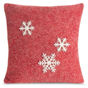 VIANOČNÁ DEKORAČNÁ OBLIEČKA NA VANKÚŠ SNOWFLAKE4 40X40 CM VZOROVANÁ