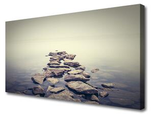 Obraz na plátne Kamene voda príroda 125x50 cm