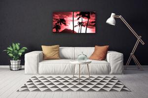 Obraz na plátne Hora palmy stromy príroda 100x50 cm