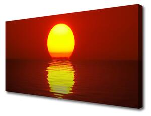 Obraz na plátne Západ slnka krajina 100x50 cm