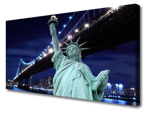 Obraz na plátne Most socha slobody 125x50 cm