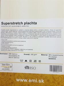 Plachta posteľná prírodná superstretch EMI: Plachta 90 (100)x200
