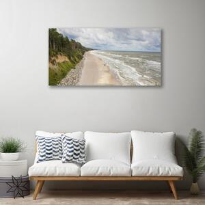 Obraz na plátne Pláž more strom príroda 100x50 cm