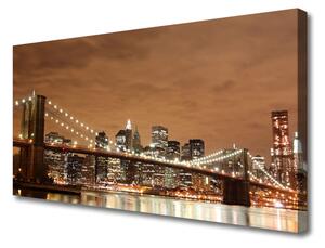 Obraz na plátne Most mesto architektúra 100x50 cm
