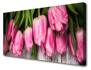 Obraz na plátne Tulipány 125x50 cm