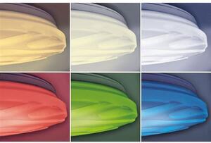 SOLIGHT LED Smart stropná svetlo Wave, 30W, 2300lm, Wifi, RGB+CCT, diaľkové ovládanie