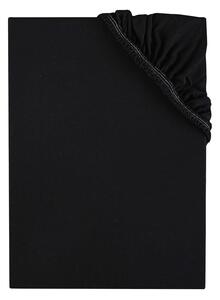 Plachta posteľná čierna jersey EMI: Plachta 180x200