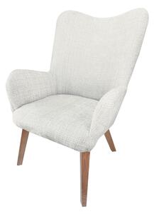 Kreslo REMO - bouclé - béžové - RÝCHLE DODANIE