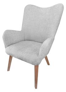 Kreslo REMO - bouclé - šedé - RÝCHLE DODANIE