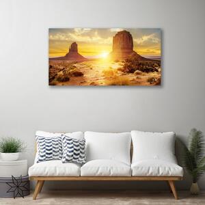 Obraz na plátne Púšť slnko krajina 100x50 cm