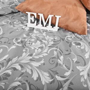 Obliečky bavlnené Royal sivé EMI: Predĺžený set jednolôžko obsahuje 1x 140x220 + 1x 70x90
