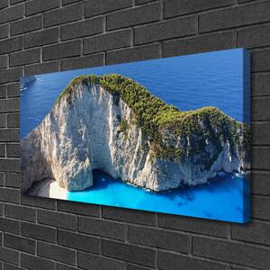 Obraz na plátne Skaly more príroda 100x50 cm