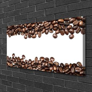 Obraz na plátne Káva zrnká kuchyňa 100x50 cm