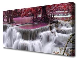 Obraz na plátne Vodopád góry príroda 125x50 cm