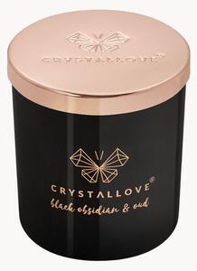 Sójová sviečka z čierneho obsidiánu (Oud Crystallove)