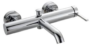 Invena Dropia, nástenná vaňová batéria, chrómová, INV-BW-15-001-J
