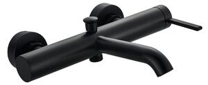 Invena Dropia, nástenná vaňová batéria, čierna matná, INV-BW-15-004-J