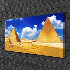 Obraz na plátne Púšť piramida krajina 100x50 cm