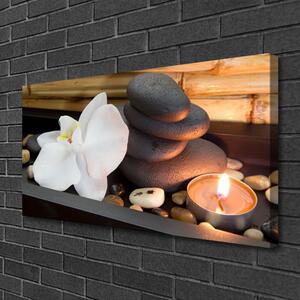 Obraz na plátne Kamene sviečky umenie 100x50 cm