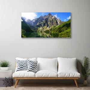 Obraz Canvas Tatry hory morské oko les 100x50 cm