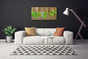 Obraz Canvas Sušené byliny listy príroda 100x50 cm