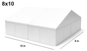 TENTino Veľkokapacitná párty stan 8x10 m PPS STAV: BAZAROVÝ BÍLÝ