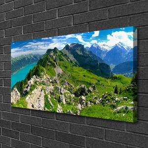 Obraz Canvas Lúka hory príroda príroda 100x50 cm