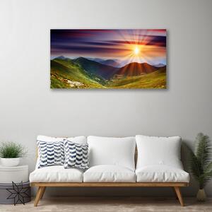 Obraz Canvas Hory západ slnka príroda 100x50 cm