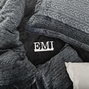 Obliečky z mikroplyšu Banu sivé EMI: Štandardný set jednolôžko obsahuje 1x 140x200 + 1x 70x90