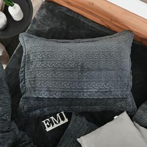Obliečky z mikroplyšu Banu sivé EMI: Štandardný set jednolôžko obsahuje 1x 140x200 + 1x 70x90