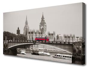 Obraz Canvas Most londýn big ben 125x50 cm