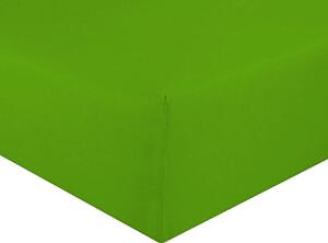 Posteľná plachta jersey zelená kiwi TiaHome - 140x200cm