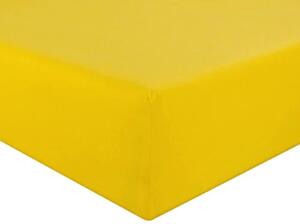 Posteľná plachta jersey žltá TiaHome - 180x200cm