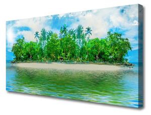Obraz Canvas More ostrov krajina 125x50 cm