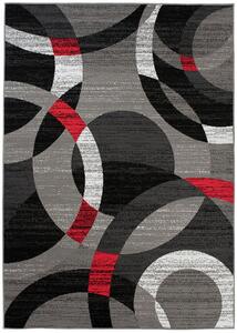 TA Koberec Z984B GRAY MAYA PP ESM Červený Obdĺžnikový Rozmer: 80x150 cm