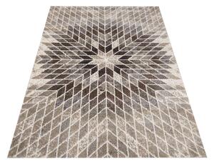 DY Béžový koberec s geometrickým vzorom Panamero 10 Rozmer: 60x100 cm
