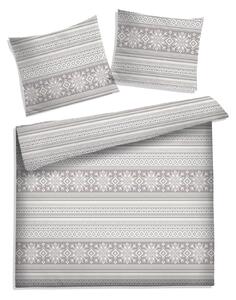 Obliečky bavlnené Ceramica sivé EMI: Štandardný set jednolôžko obsahuje 1x 140x200 + 1x 70x90