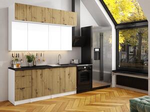 Kuchynská linka Walos 180cm Dub artisan + biela