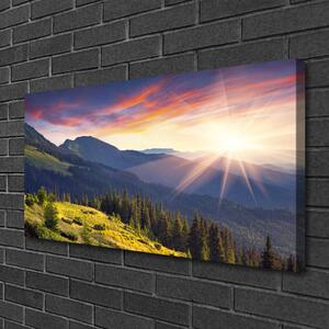 Obraz Canvas Hora les slnko krajina 100x50 cm