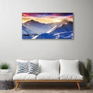 Obraz Canvas Hory sneh príroda 100x50 cm
