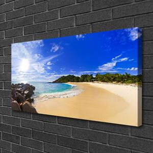 Obraz Canvas Slnko more pláž krajina 100x50 cm