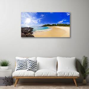 Obraz Canvas Slnko more pláž krajina 100x50 cm
